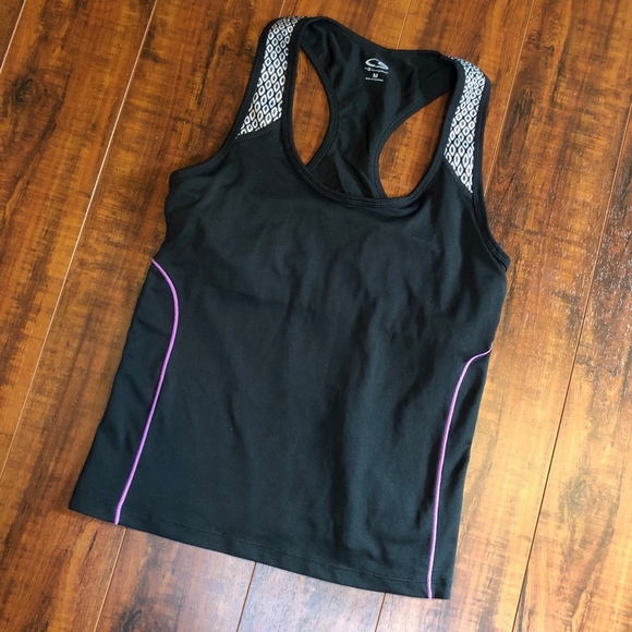 Champion sz M Long Tank Work Out Gym Bra Top - Picture 2 of 6